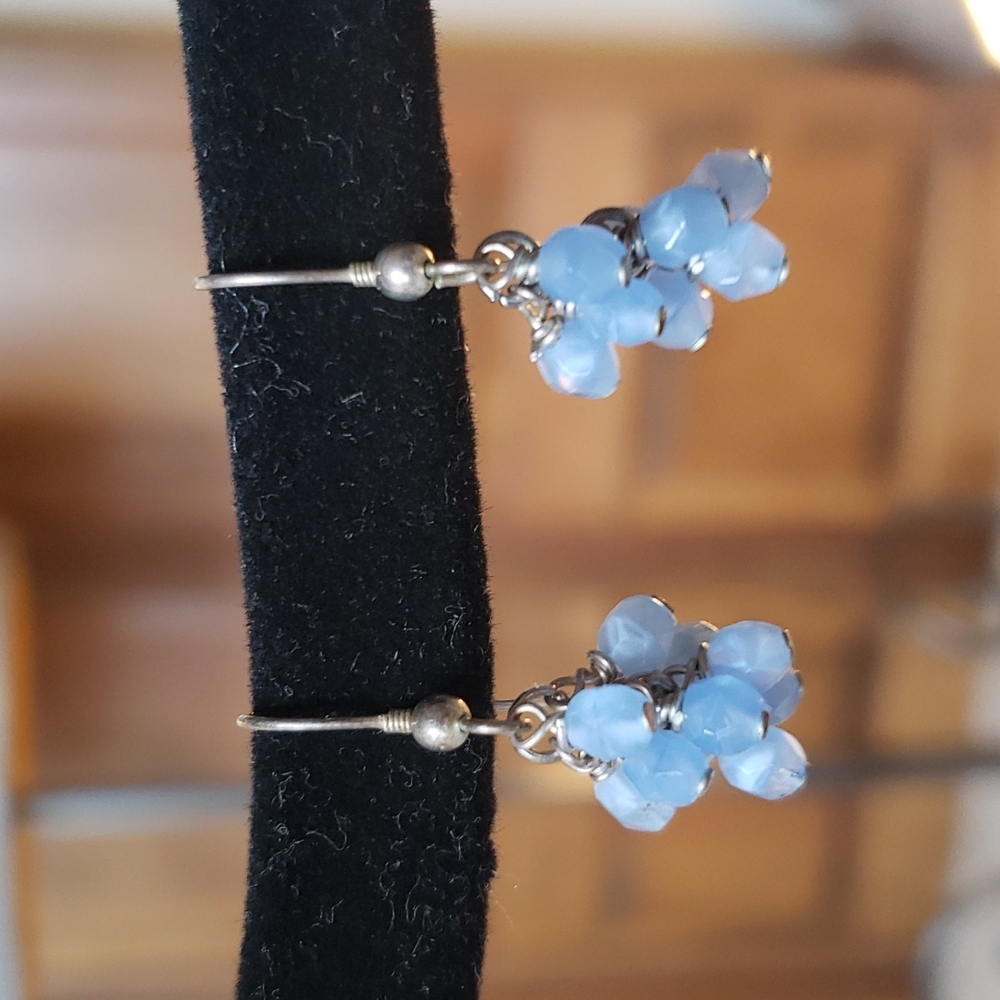 Glass Beaded Waterfall Drop Dangle Earrings